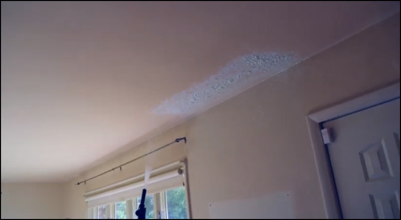 Chemical Spray Ceiling Cleaning